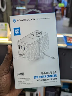 Powerology 85watts Universal Gan Adapter