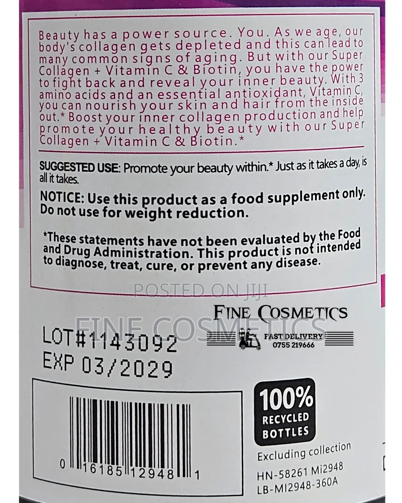 Neocell Super Collagen Biotin Vitamin C Beauty Tablets .250
