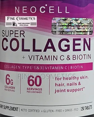 Neocell Super Collagen Biotin Vitamin C Beauty Tablets .250