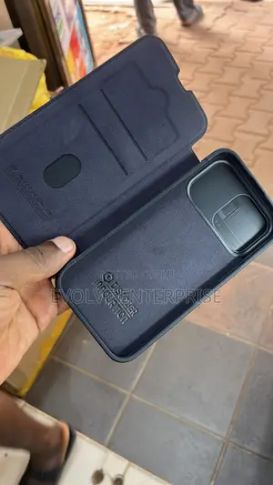 Luxury Genuine Leather Wallet Case for iPhone 14 Pro Max