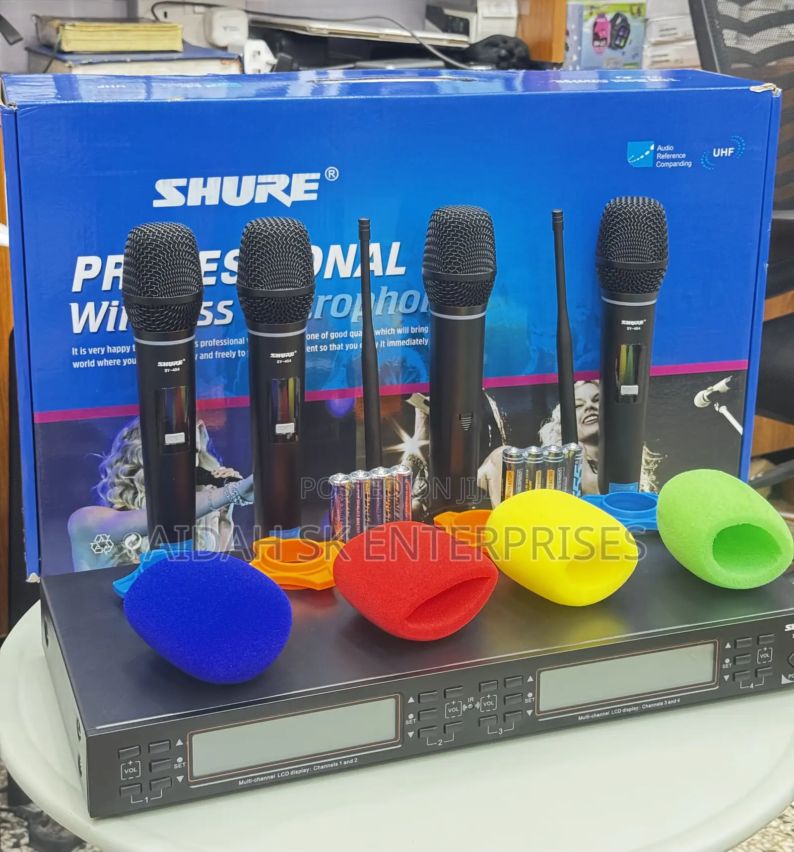 4 Channel Uhf Wireless Microphone System for Shure