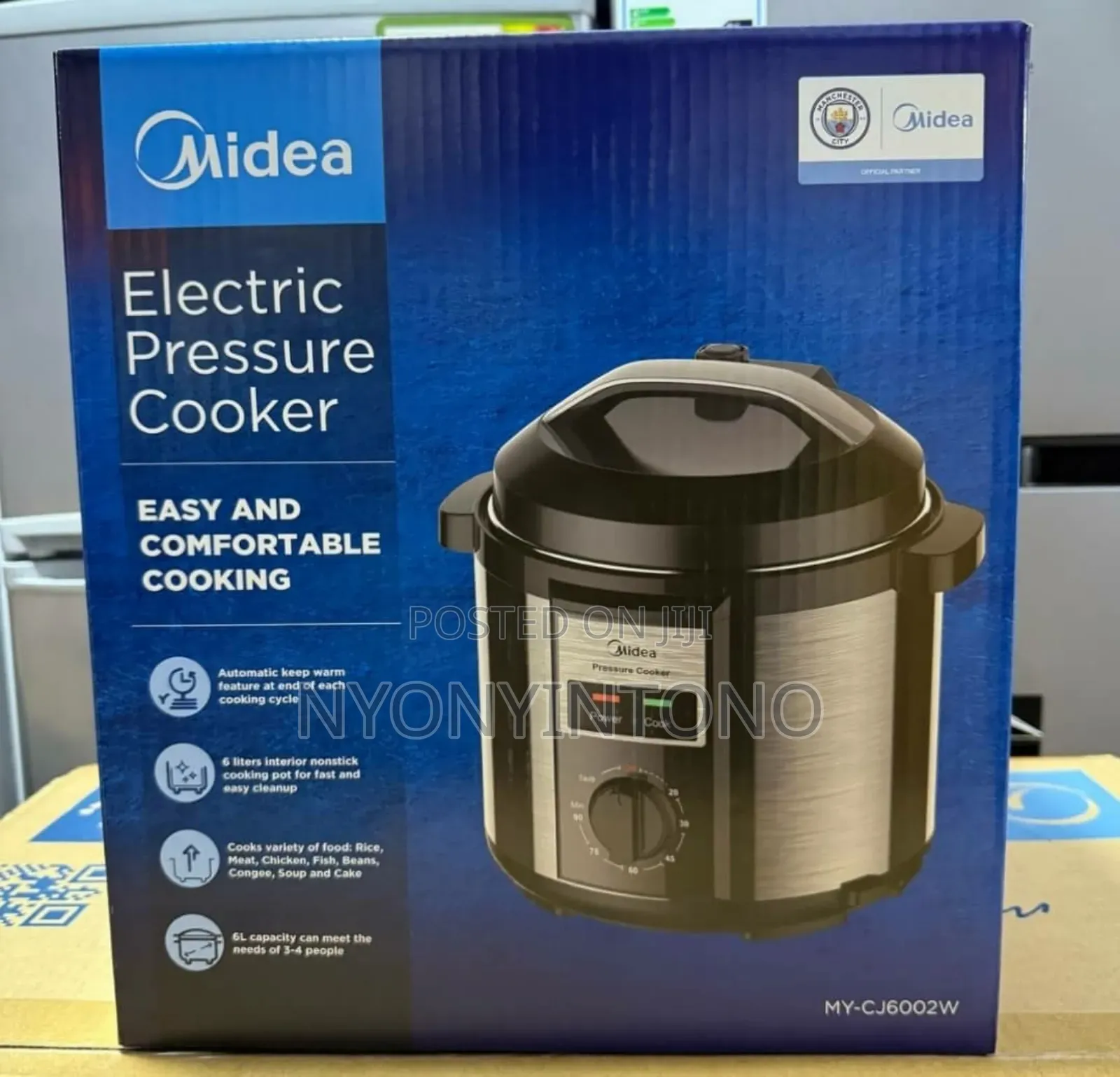 Midea 6litres 1000w Manual Electric Pressure Cooker