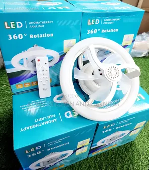 Ceiling Fan With an Led Light and Aromatherapy Diffuser.