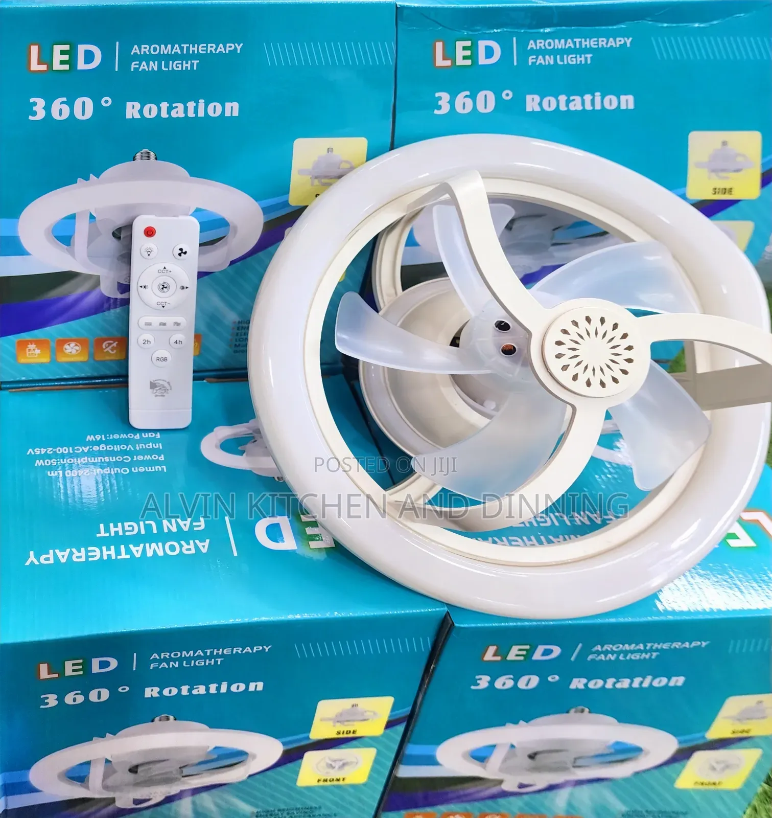 Ceiling Fan With an Led Light and Aromatherapy Diffuser.