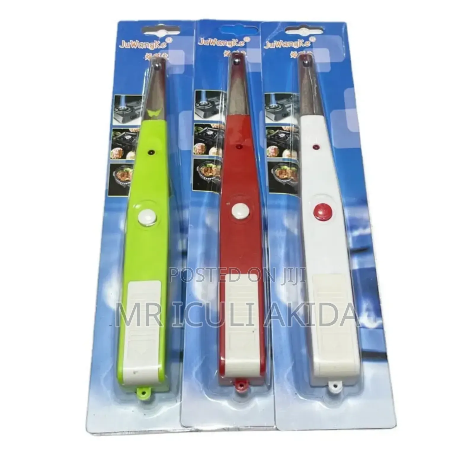 Long Handle Windproof Battery Kitchen Stove Gas Lighter