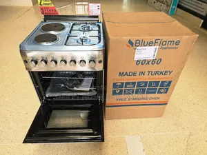 Blueflame Gas Cooker 60cm*60cm (2+2) With an Electric Oven