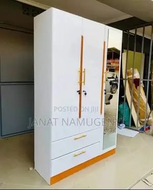 3 Doors Wardrobe With a Mirror