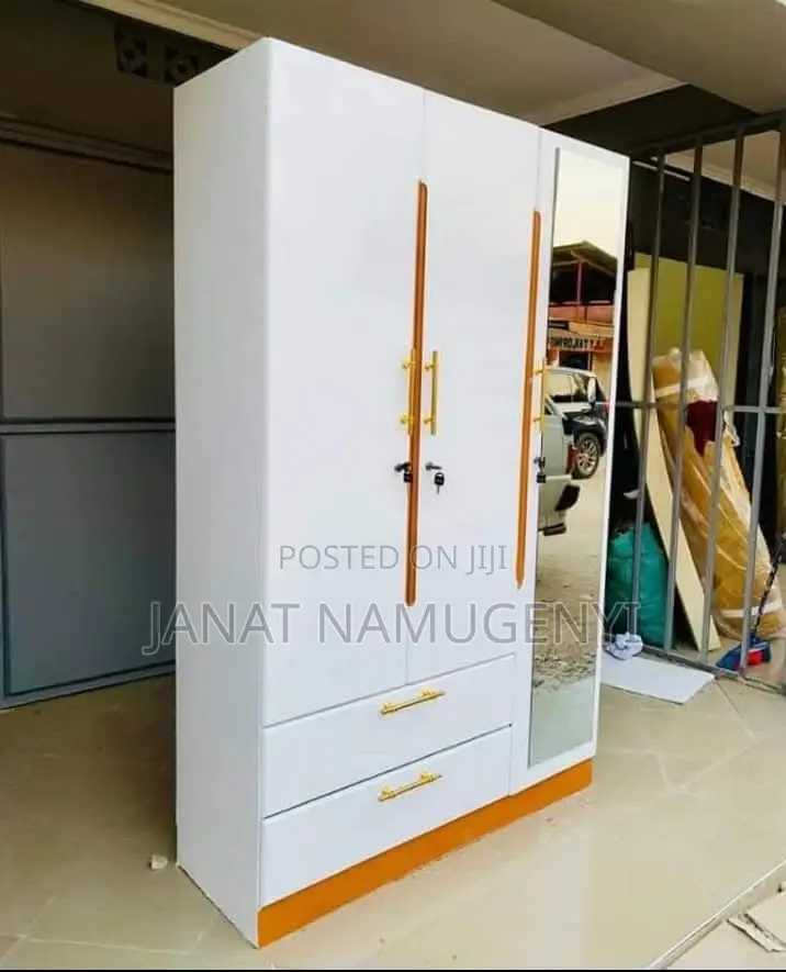 3 Doors Wardrobe With a Mirror