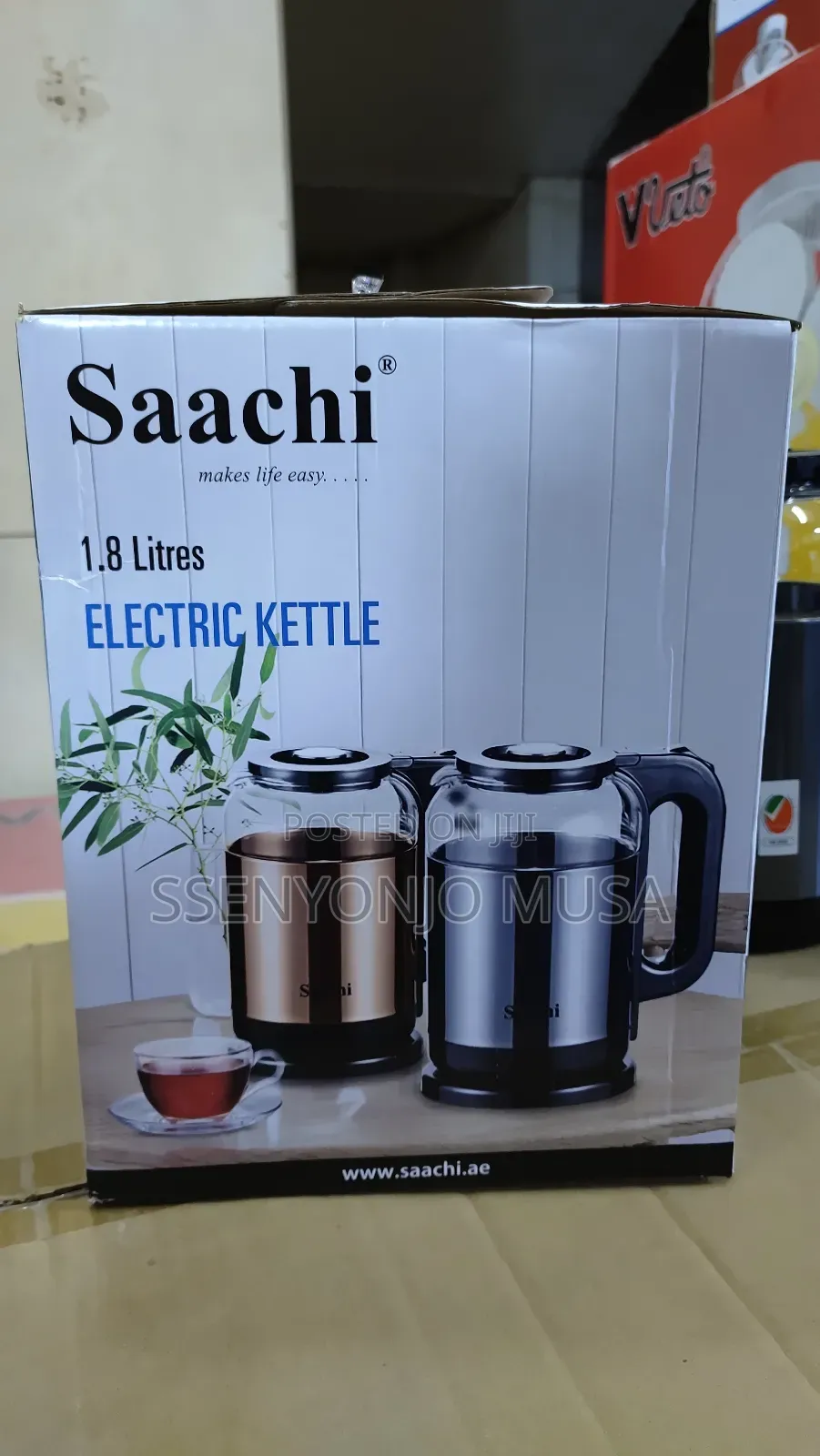 Saachi 1.8l Electric Kettle With Automatic Shut-Off