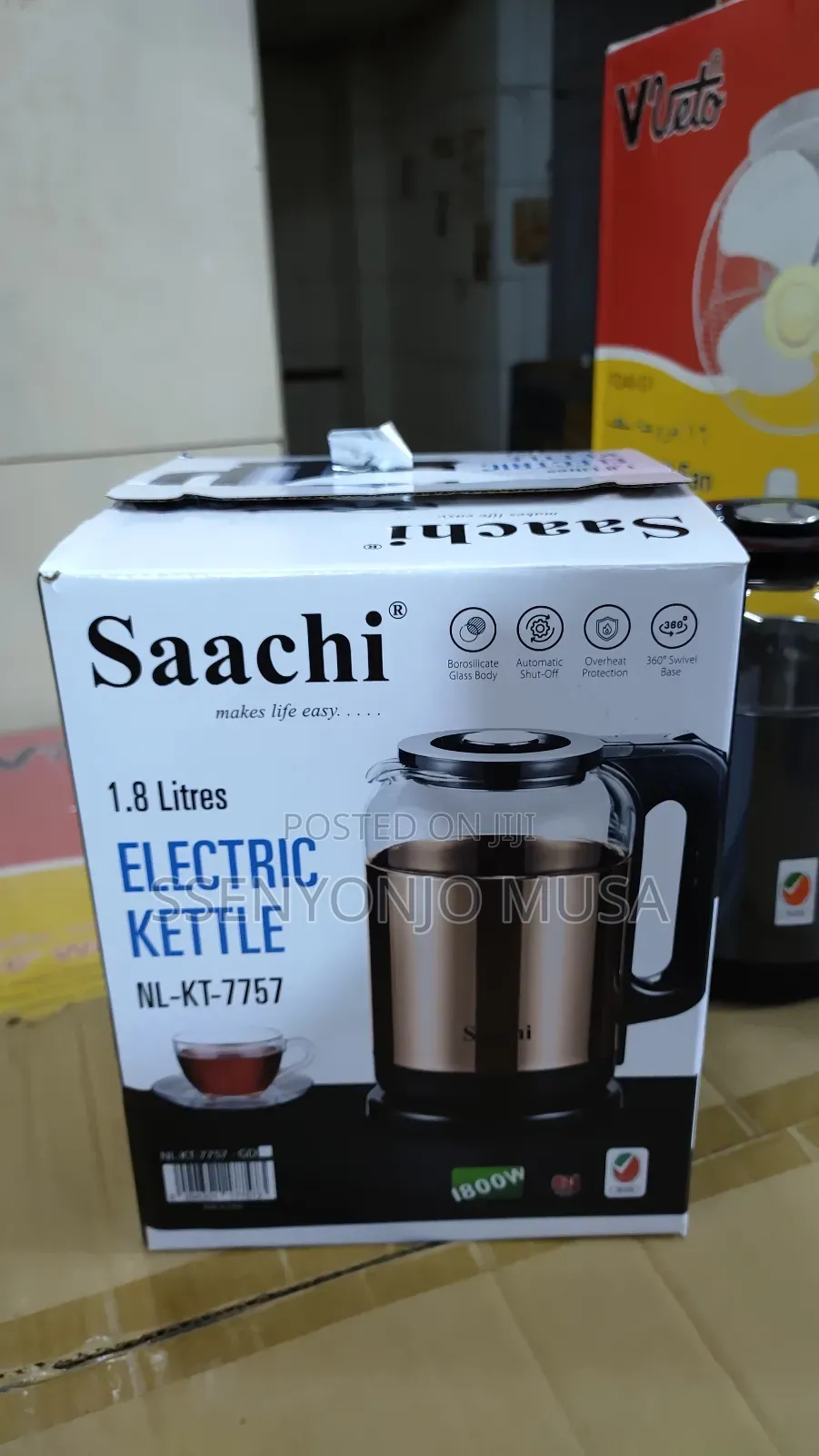 Saachi 1.8l Electric Kettle With Automatic Shut-Off