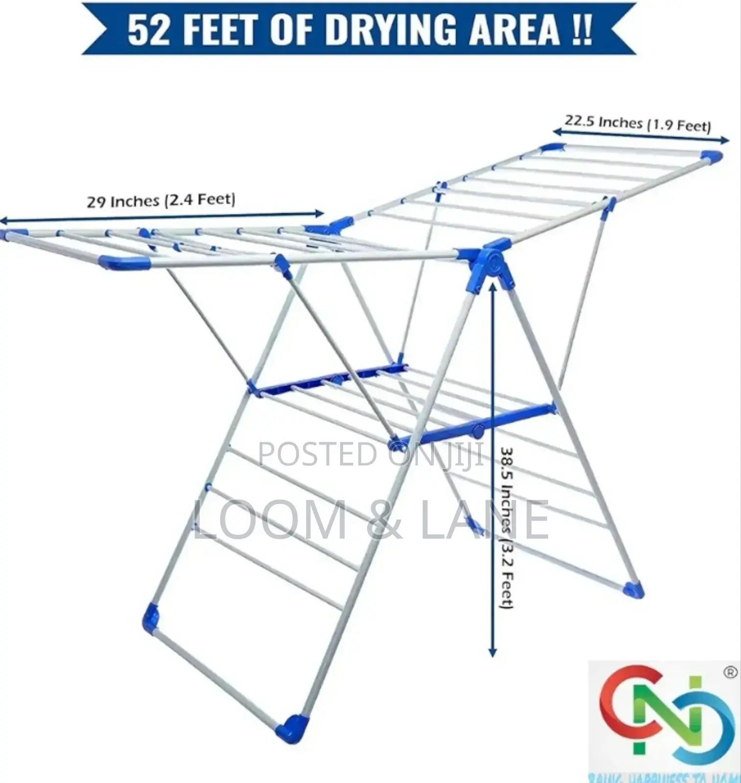 Strong and Durable Foldable Clothes Drying Rack