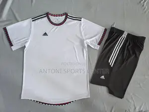 Adidas White Plain Jerseys