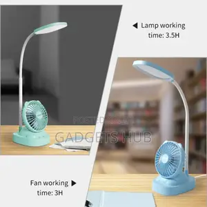2 In1 Desk Lamp Desk Min Fan