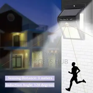 6w Solar Garden Lamp Led Security Lights With Motion Sensor