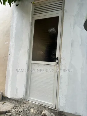 Aluminum Cheap Door With Pannel and Frost Glass