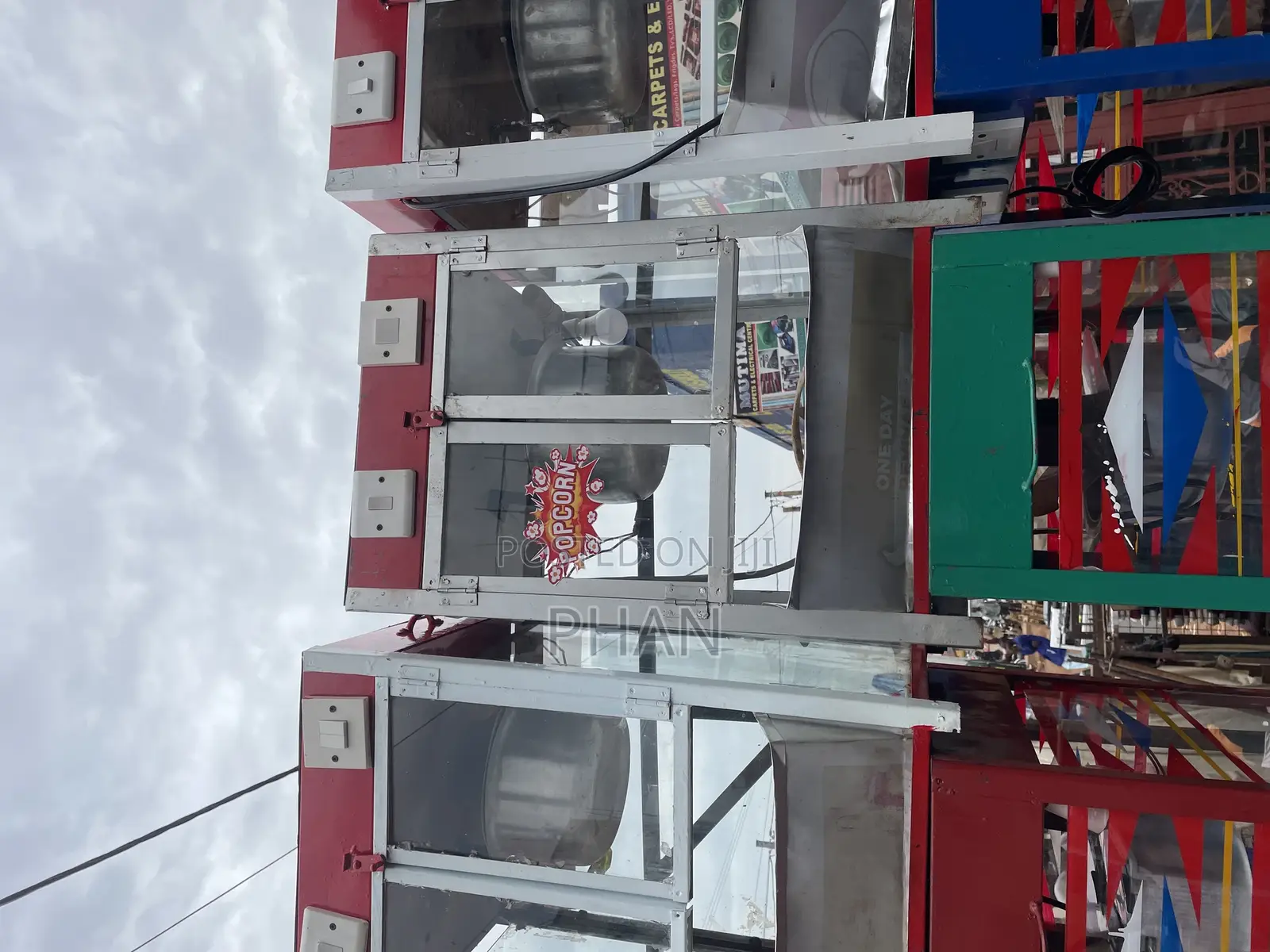 Double Door Electric Pop Corn Machine