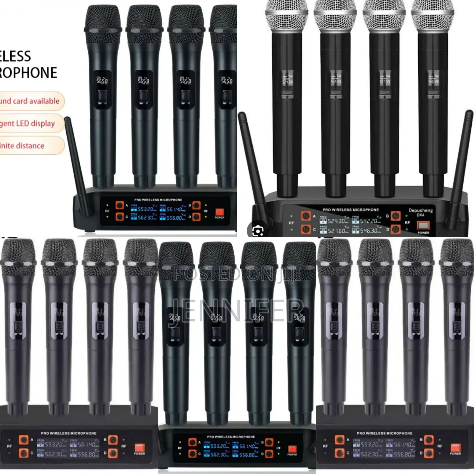 4 PCS Professional Wireless Microphone