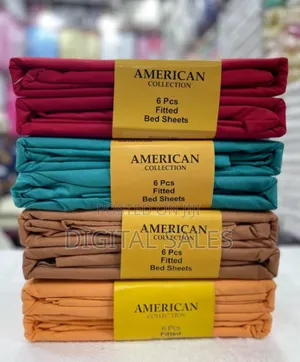 American Plain Fitted Bedsheets 6*6
