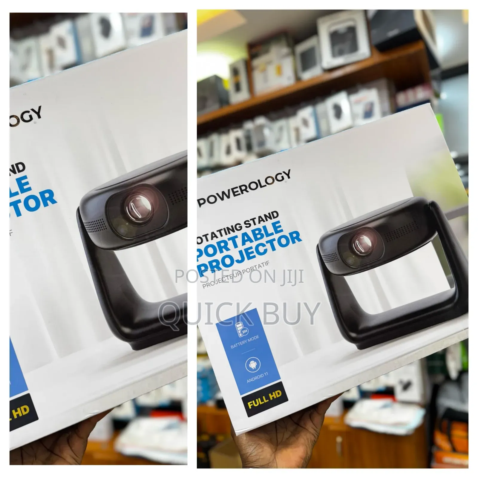 New Rotating Stand Portable Projector