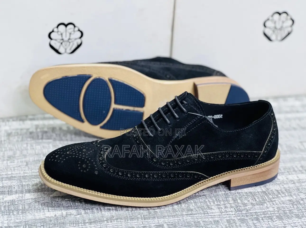 Original Men’S Black Suede Oxfords