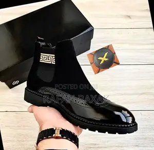 Original Men’S Suede Luxury Versace Oxford Chelsea Boots