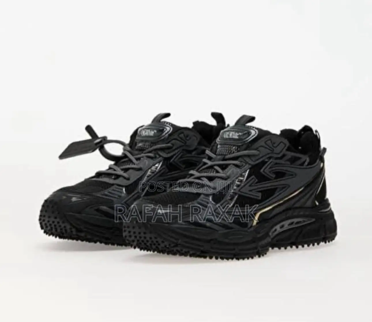 Original Triple Black Off-White Be Right Back Sneakers