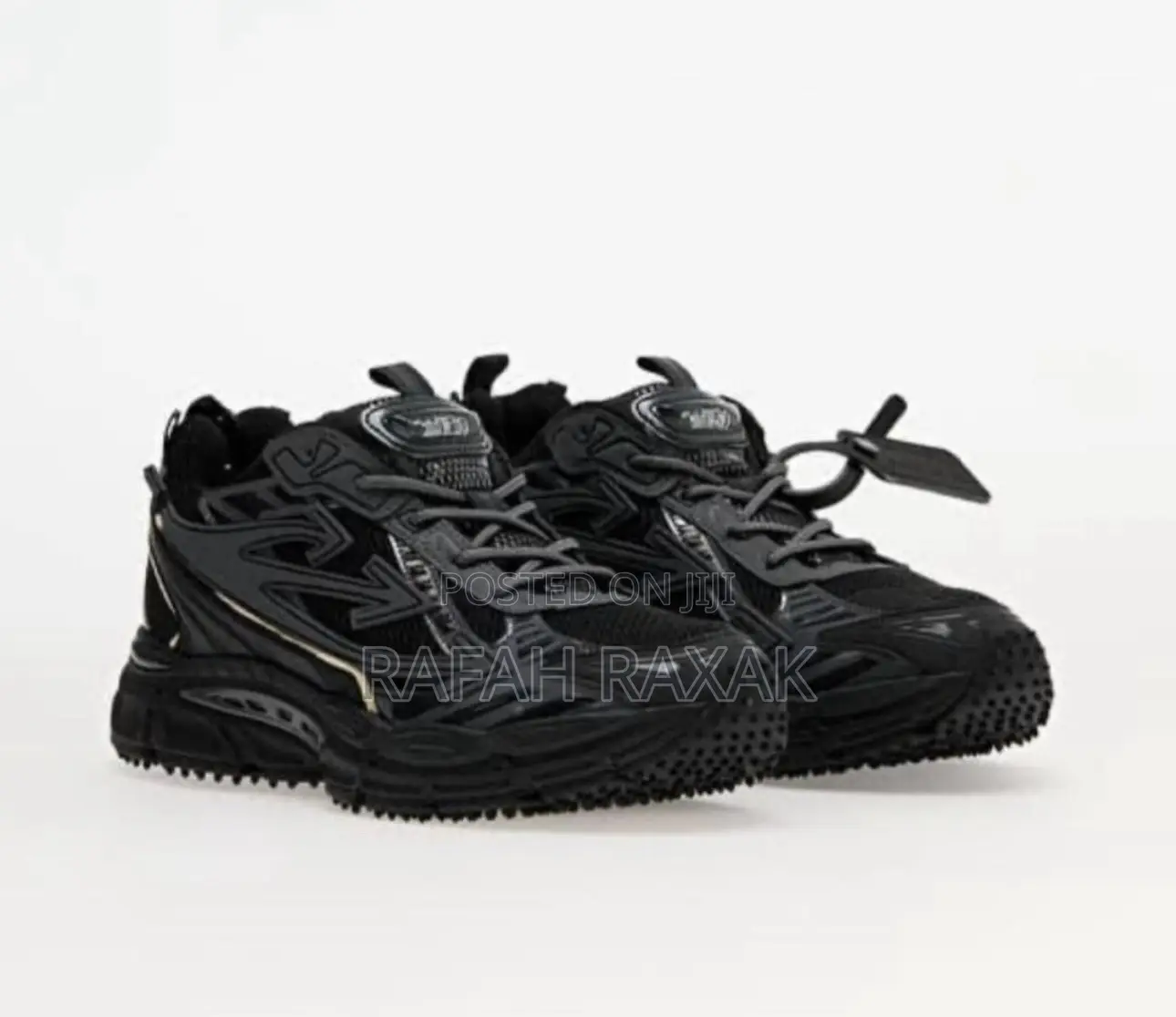 Original Triple Black Off-White Be Right Back Sneakers