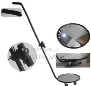 Under Vehicle Search Mirror With Led Torch Light- 12 Inches