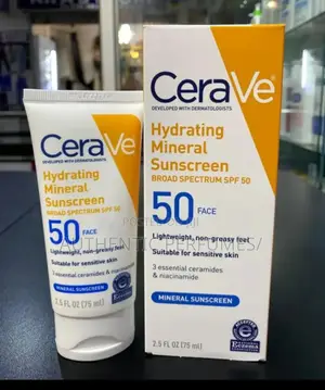Cerave Hydrating Mineral Sunscreen SPF 50 Face Lotion