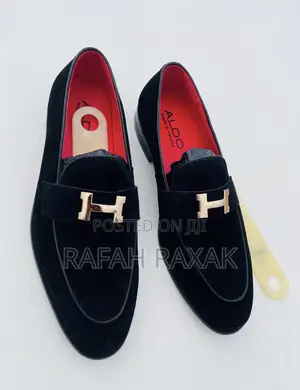 Original Men’S Classic Black Aldo Suede Loafers
