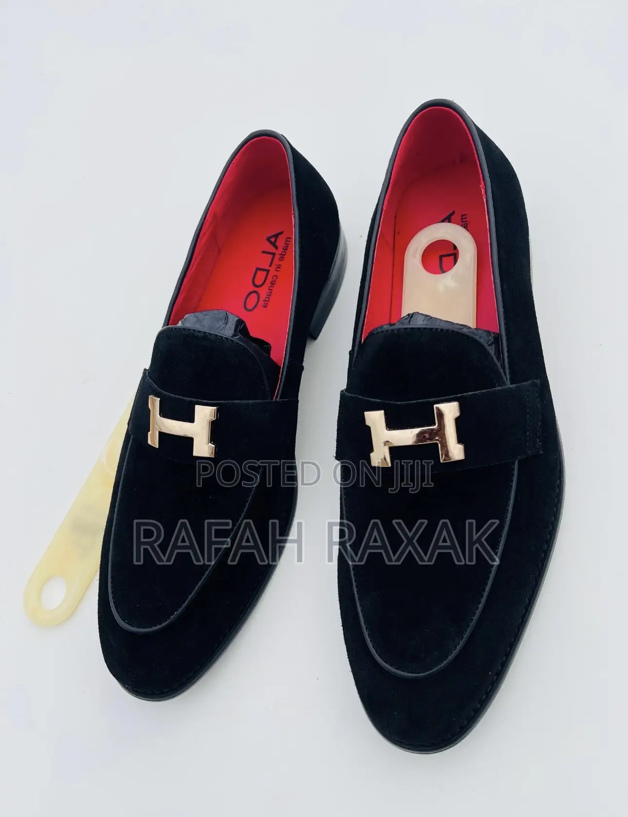 Original Men’S Classic Black Aldo Suede Loafers