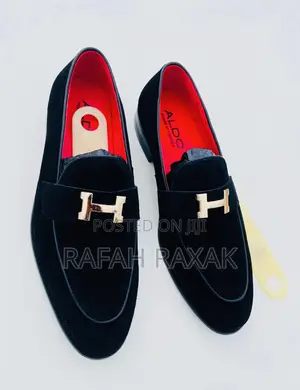 Original Men’S Classic Black Aldo Suede Loafers
