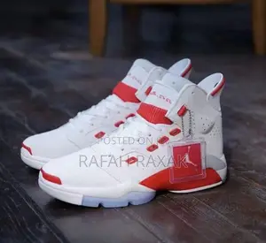 Original Air Jordan 6-17-23 Gs White Fire Red Sneaker