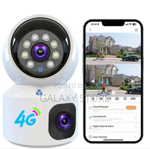 4g Sim Dual Lens Camera Night Vision Hd Wireless 2 Way Audio