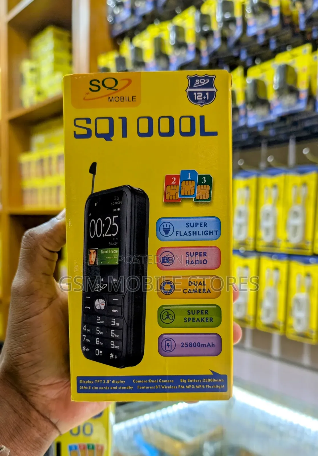 New SQ 1000L 8 GB Black