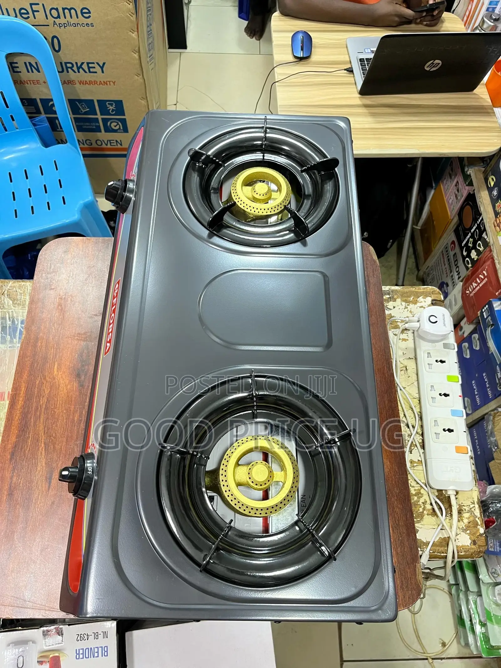Florsa Double Gas Burner Stainless Steel /Auto Ignition