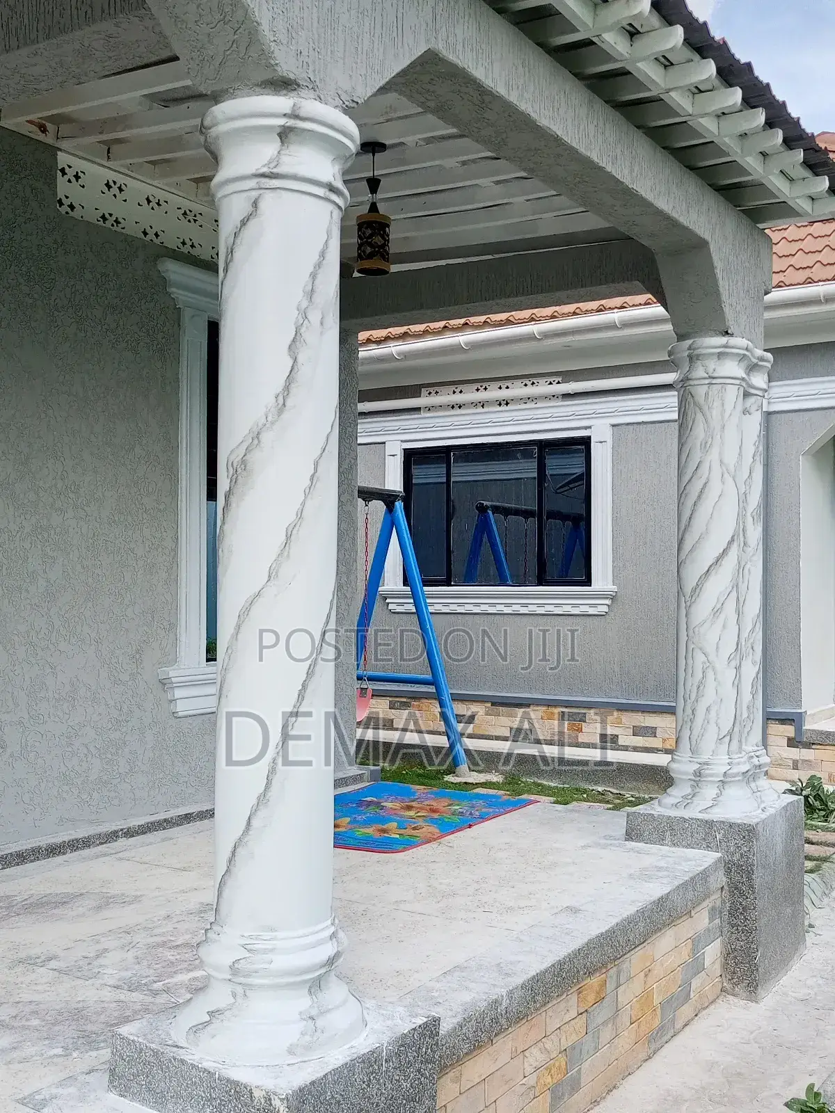Patina Marble Pillar Finishing
