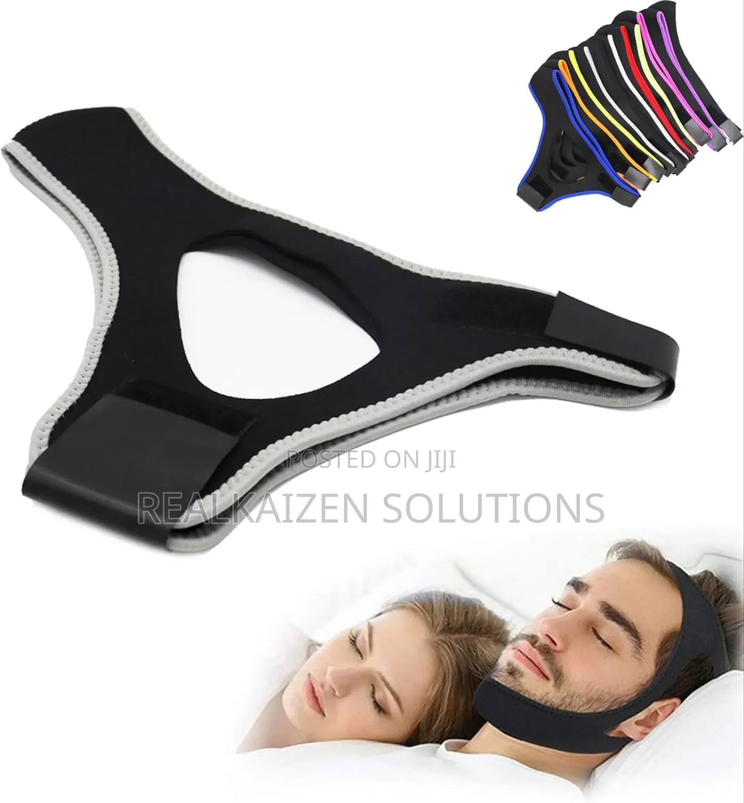 Anti-Snoring Chin Strap Magnetic Nose Clip Combo Set