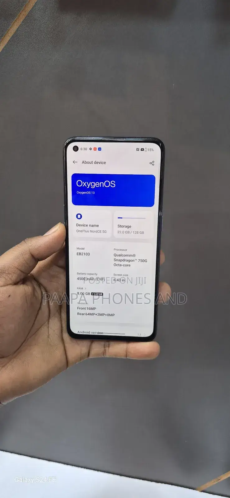 OnePlus Nord CE 5G 128 GB Black