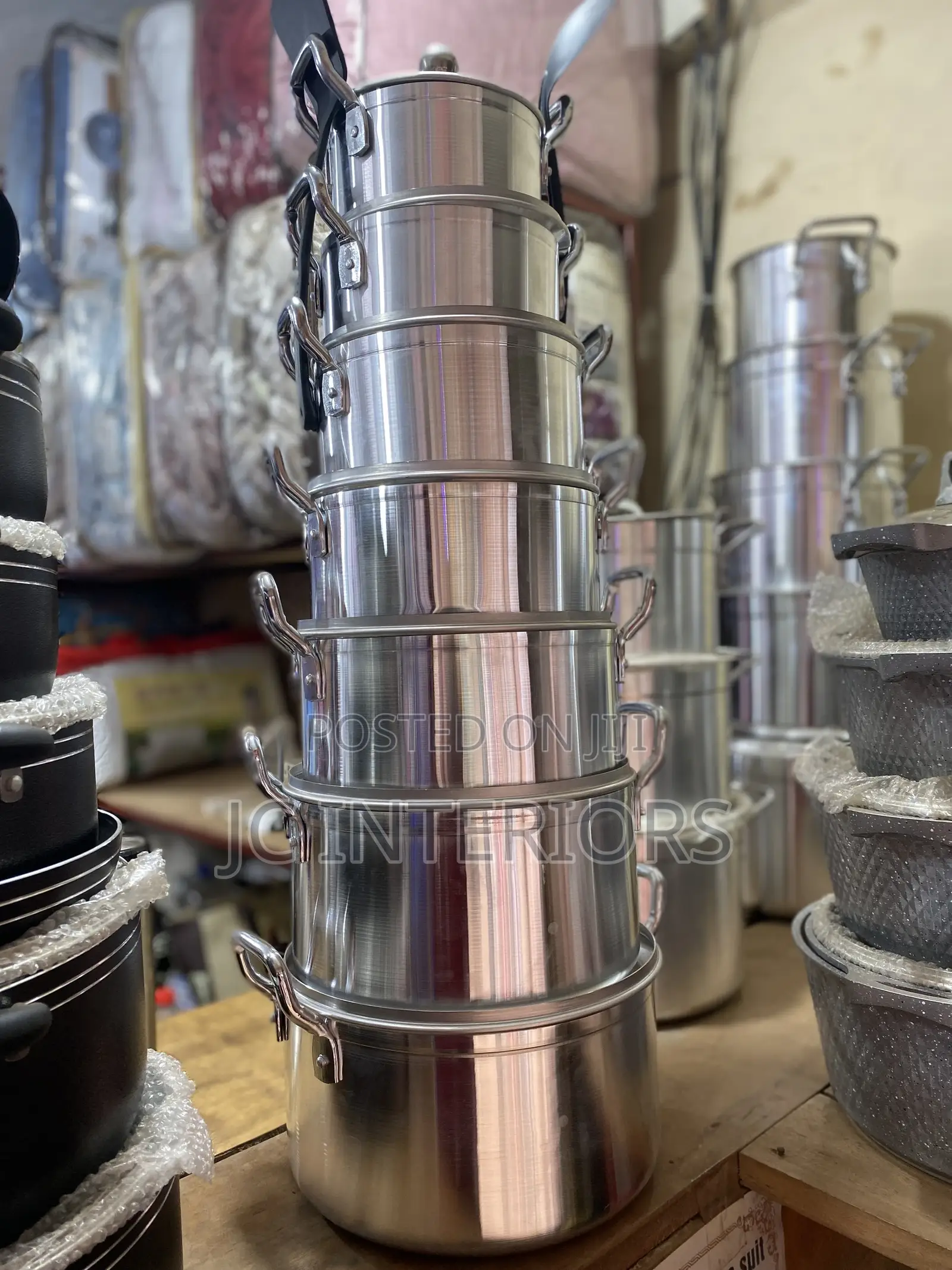 7 PCS Stainless Steel Saucepans