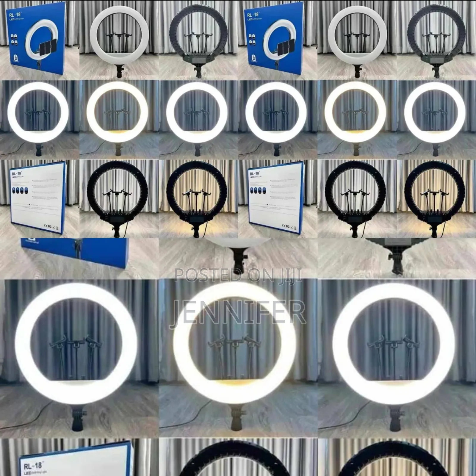 18-Inch Super Bright Ring Light System With a Stand