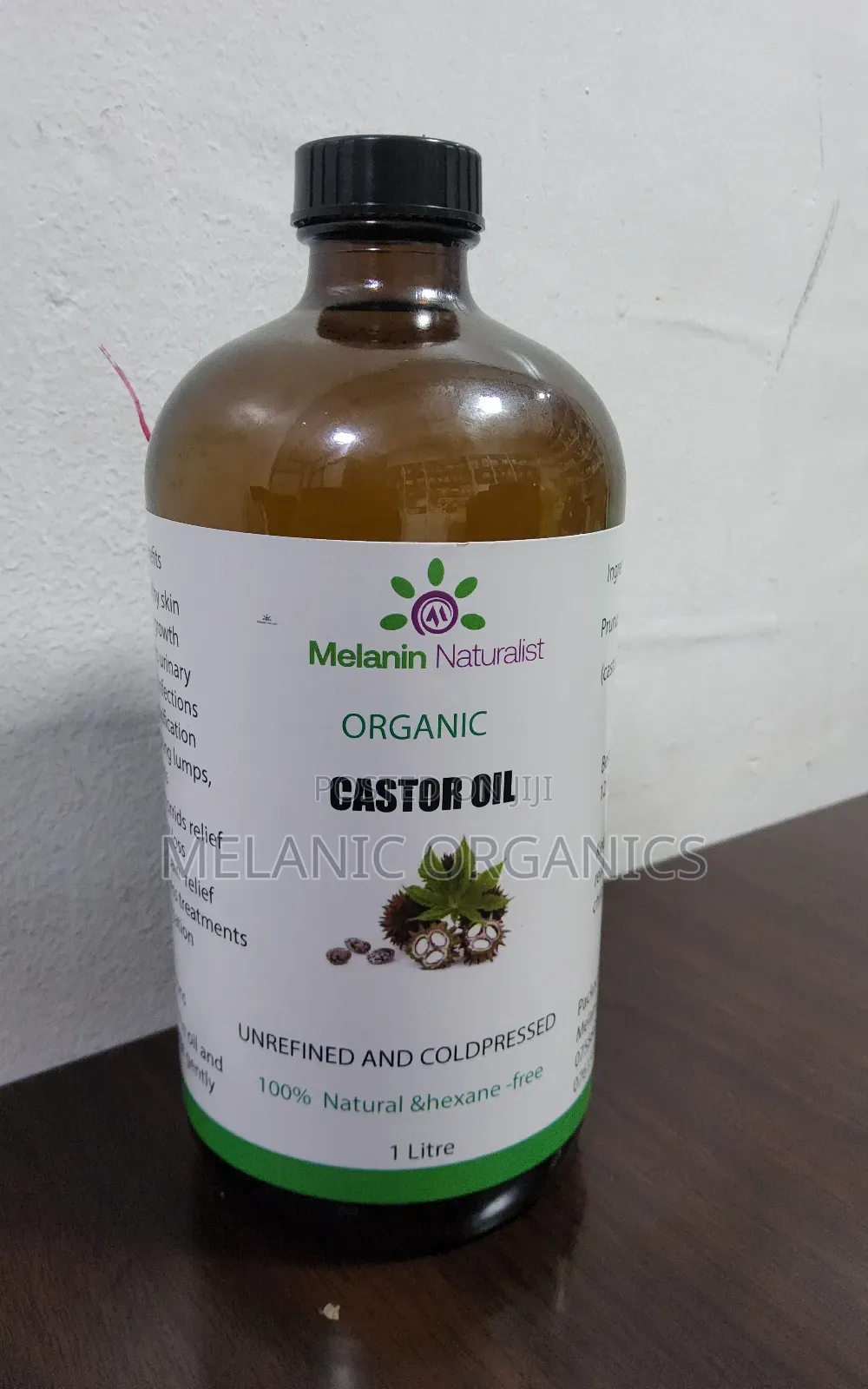 Castor Oil 1l [Coldpressed and Hexane Free] 1 Litre