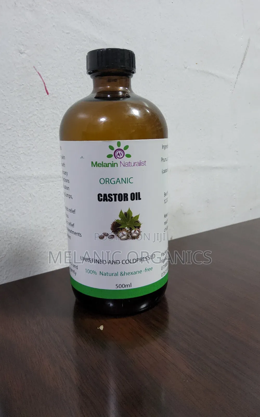 Organic Castor Oil 500ml 