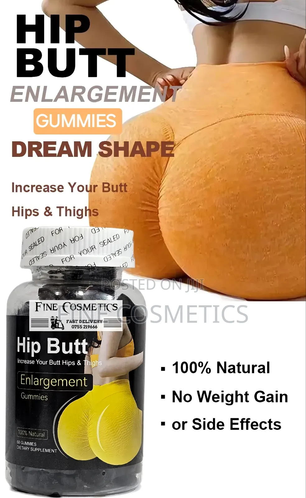 Wholesale Hip and Butt Enhancement Gummies Natural Curves
