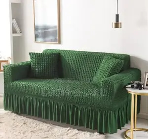 3:2:1 Green Six Seater Sofa Covers