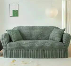 3:2:1 Green Six Seater Sofa Covers