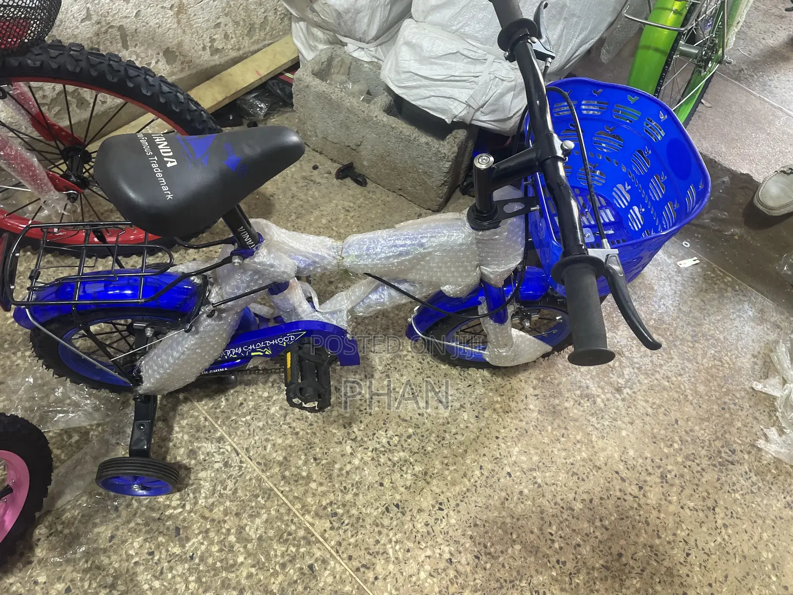 Blue Kids Bicycle