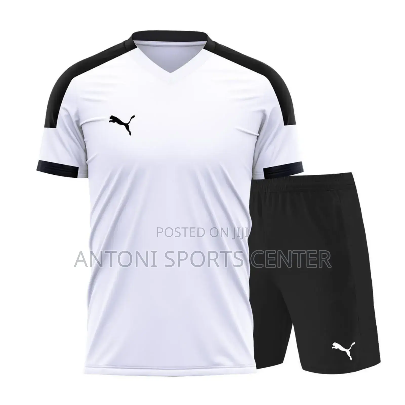 Puma White Color Jersey Plain