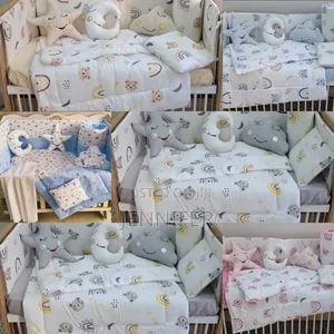Luxury Baby Cot Bumper Set
