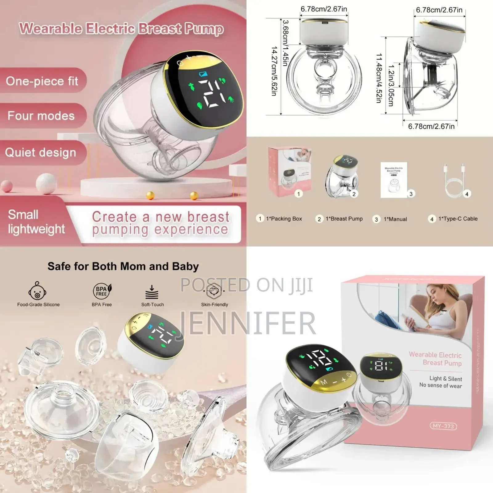 Seamless Single Wearable Breast Pump